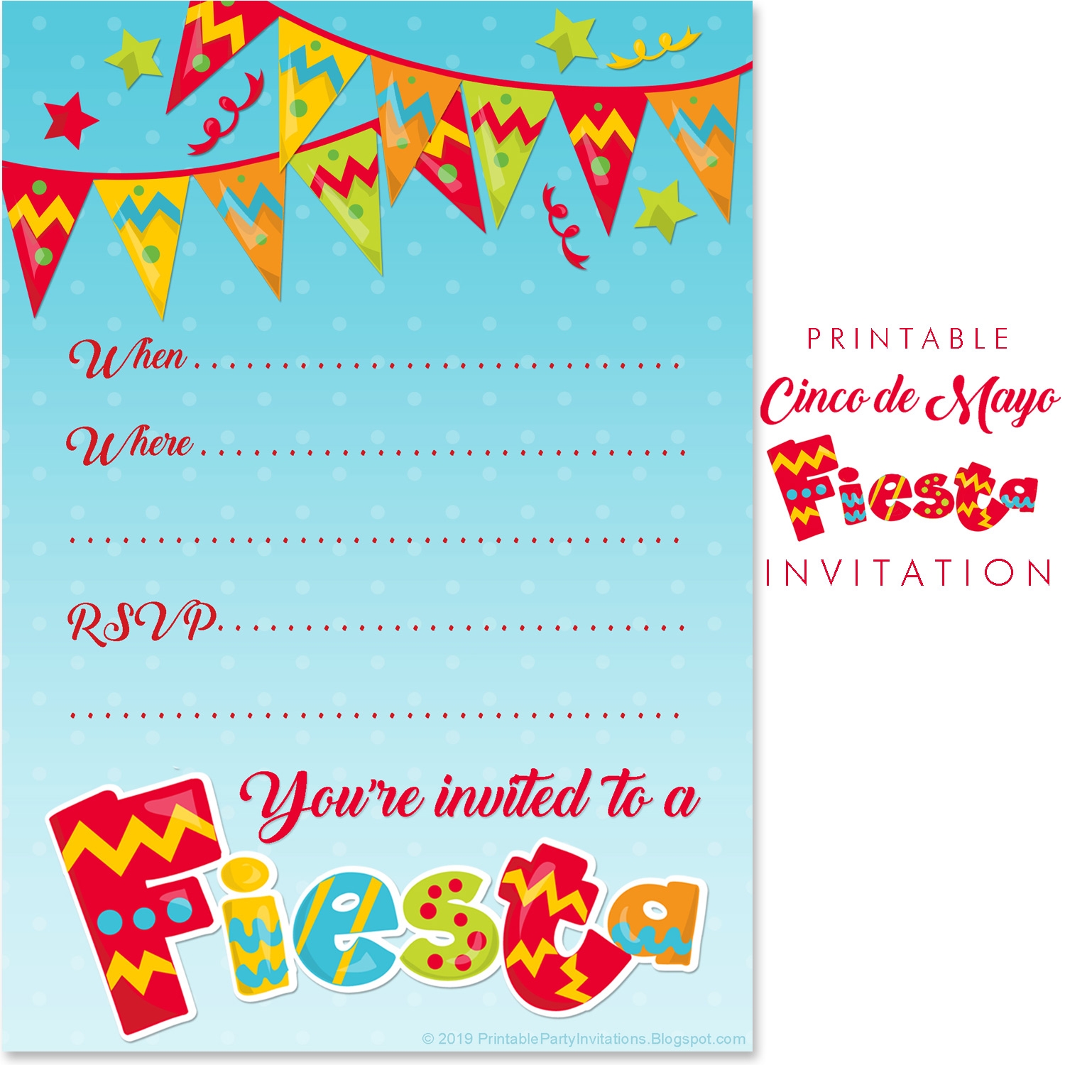 mexican theme invitations template free