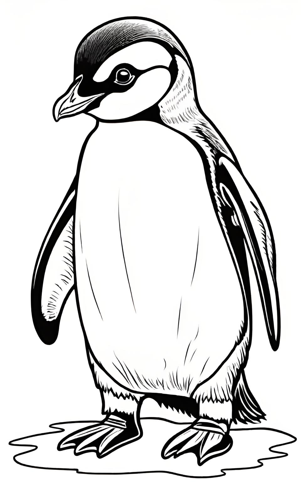 free penguin coloring pages