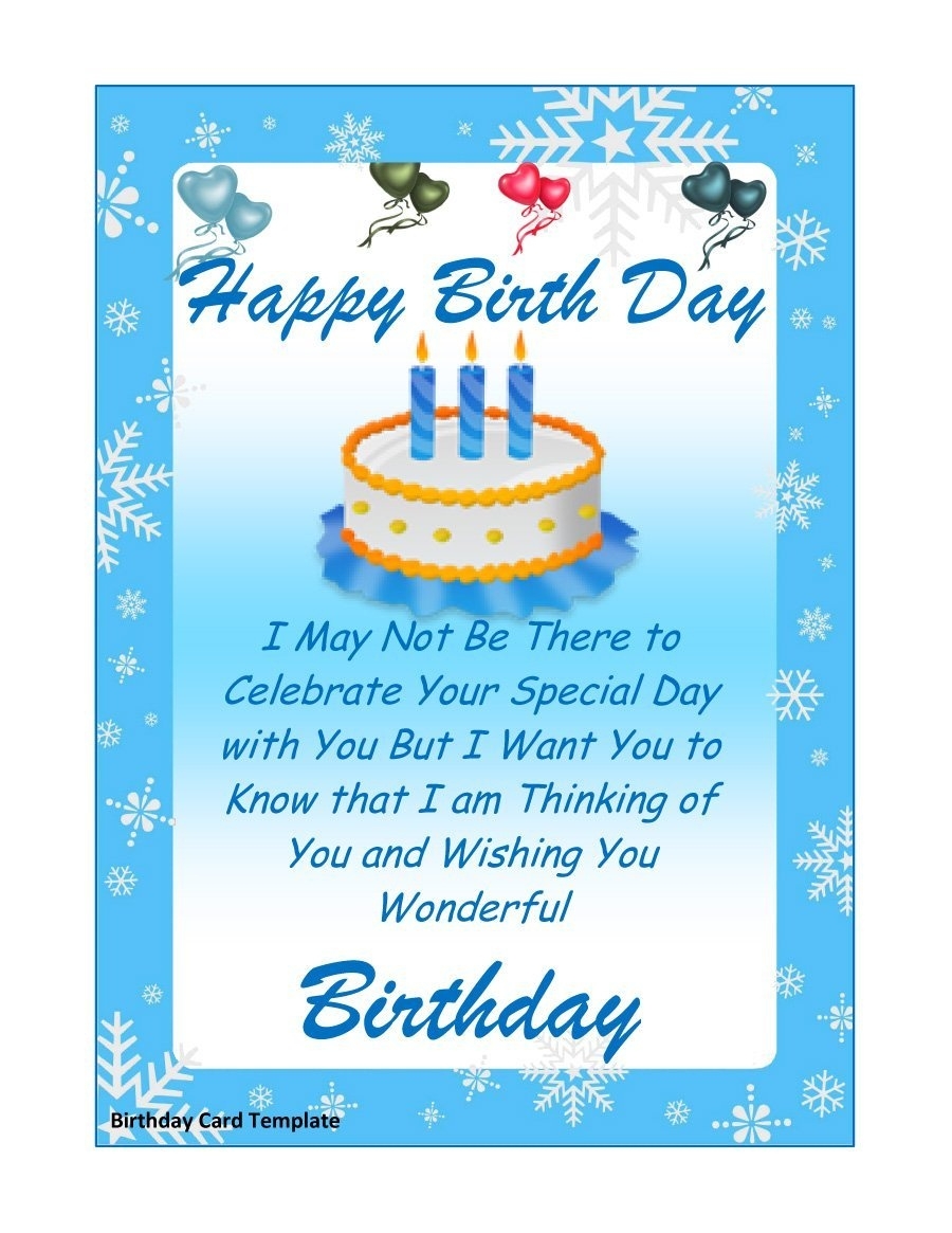 Free Printable Personalized Birthday Cards Free Printable Create