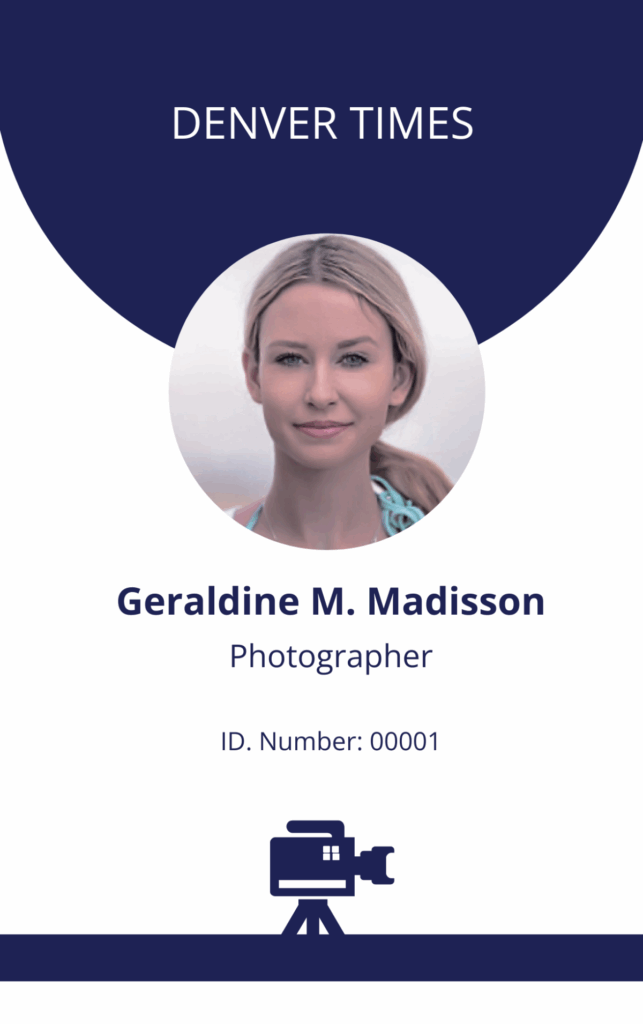 Free Printable Photographer ID Card Template To Edit Online