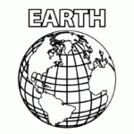 Free Printable Planet Earth Coloring Page