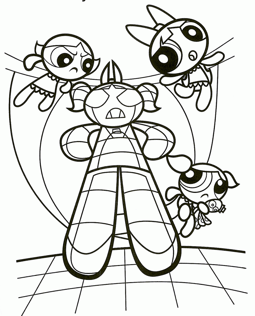 Free Printable Powerpuff Girls Coloring Pages For Kids