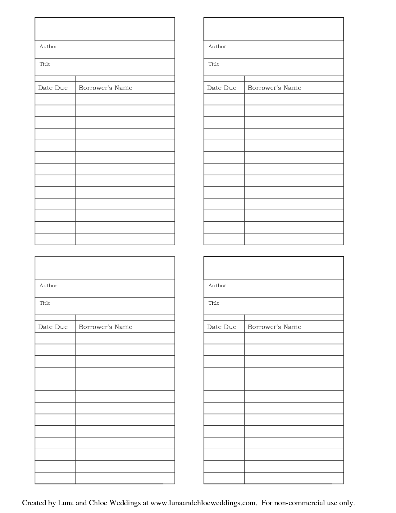 library card printable free