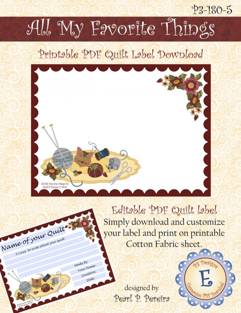Free Printable Quilt Labels We Love Printables