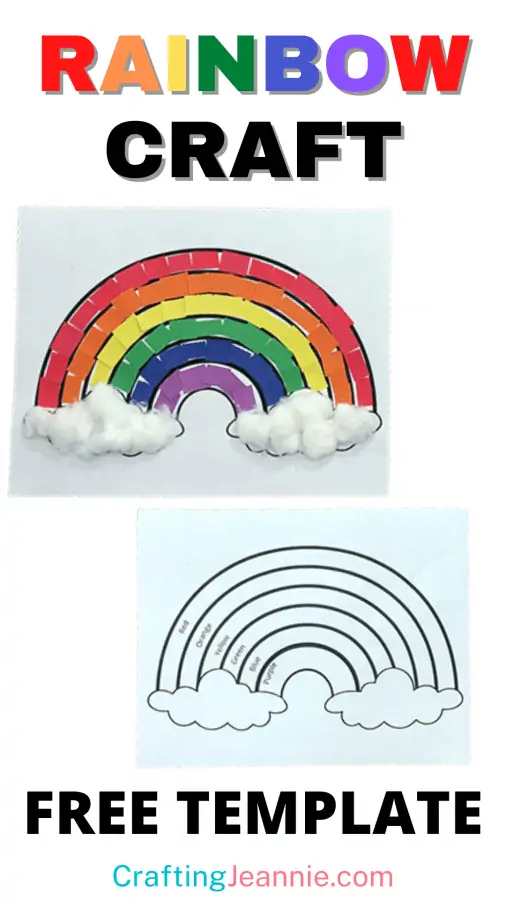 Free Printable Rainbow Template Crafting Jeannie