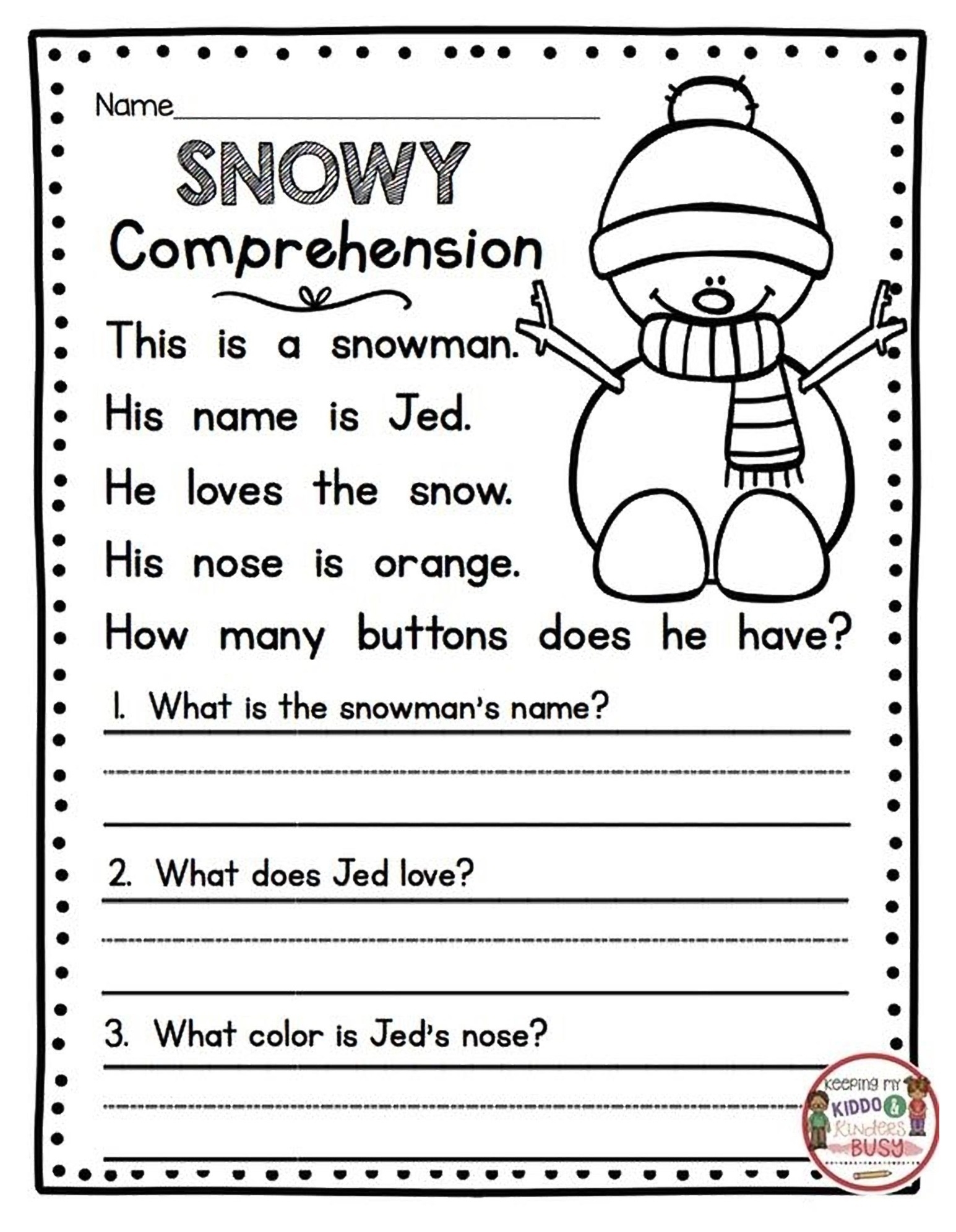 Free Printable Reading Worksheets Printable Worksheets