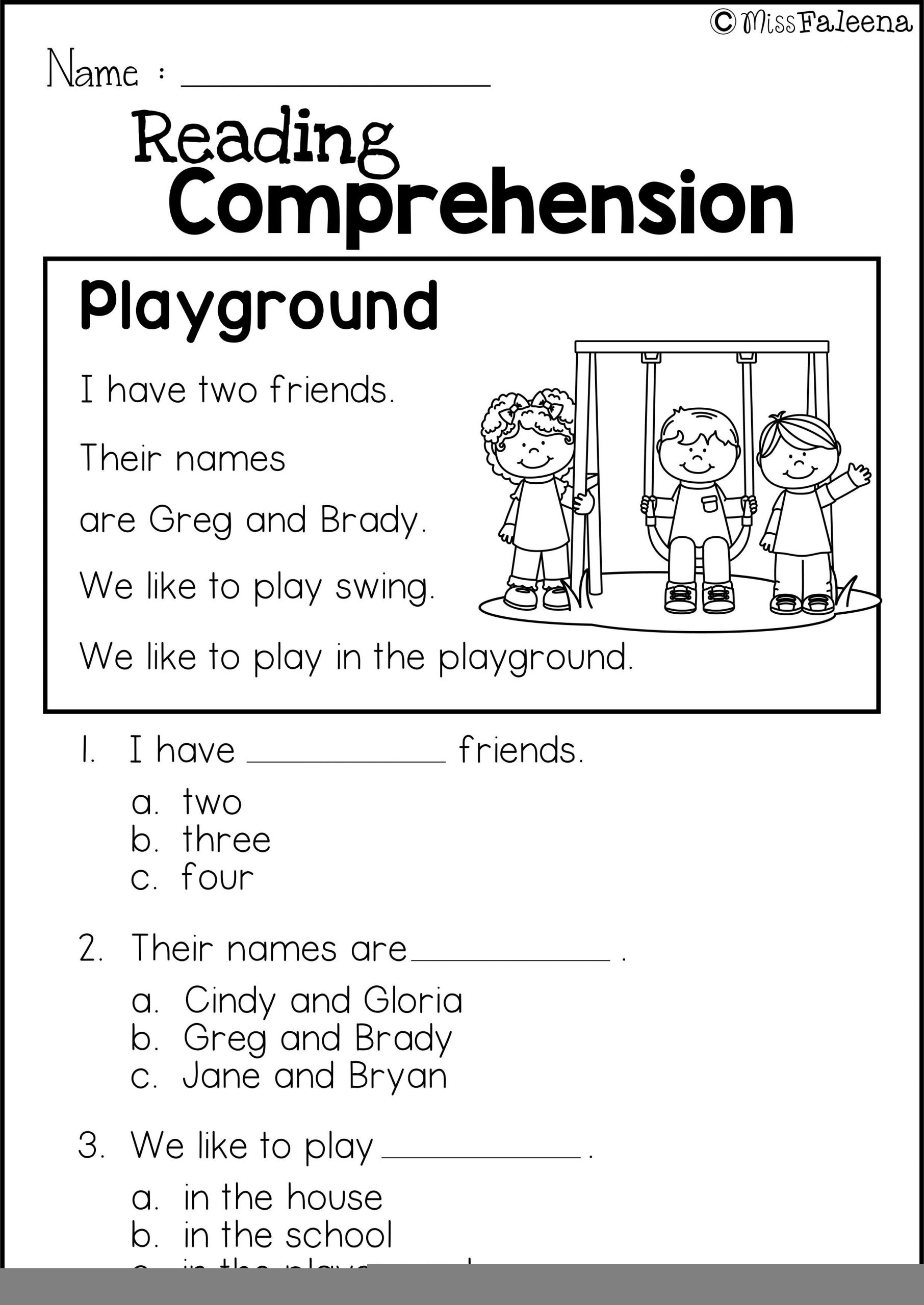 Free Printable Reading Worksheets Printable Worksheets