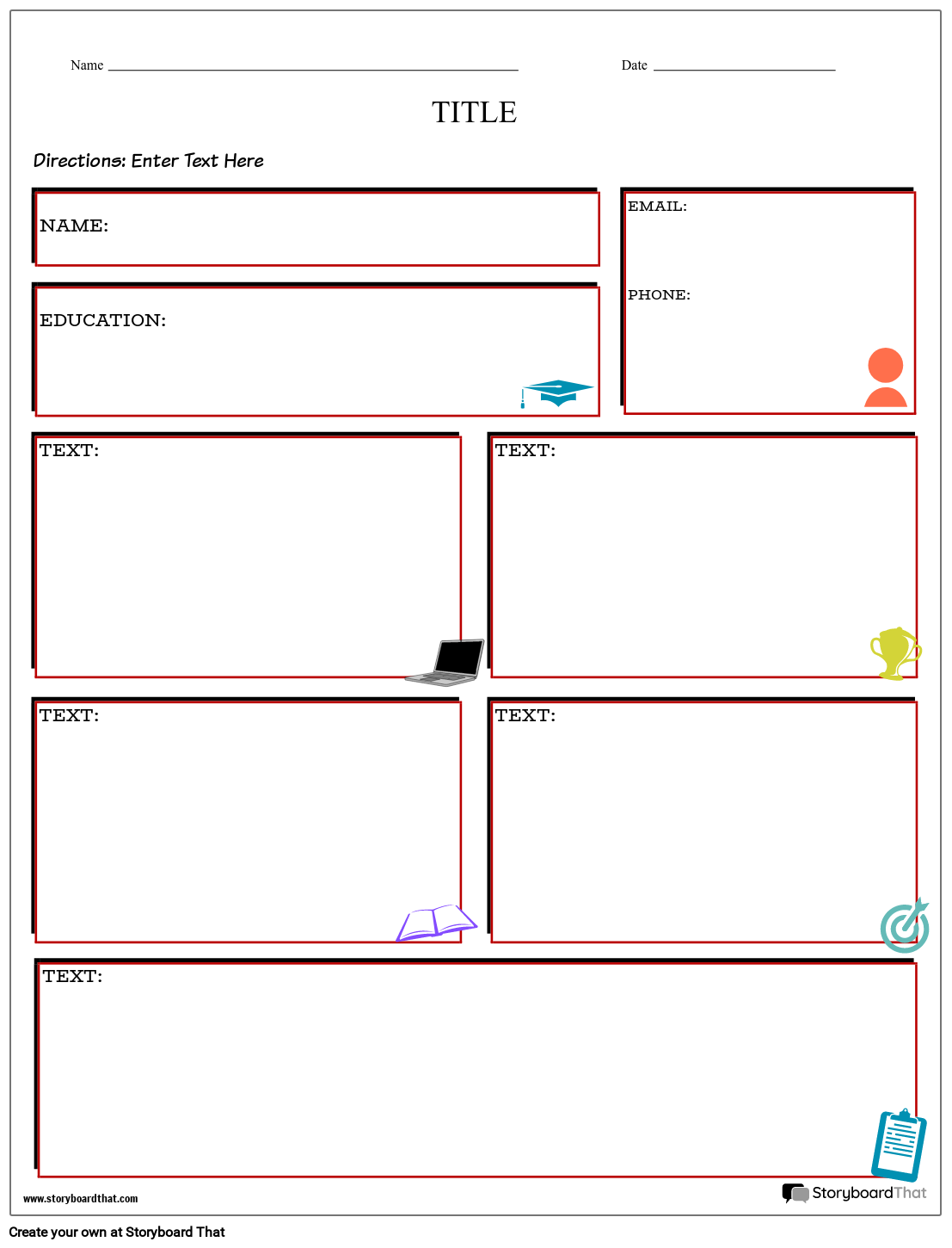 resume worksheet