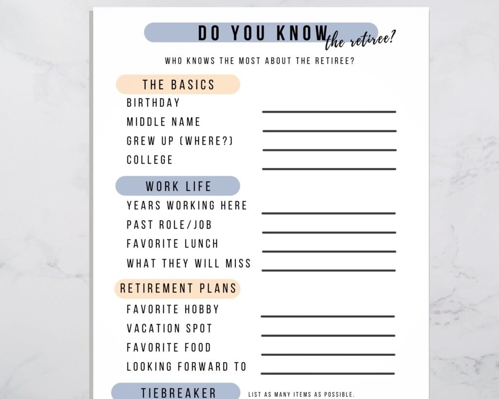 Free Printable Retirement Games Free Printable Templates