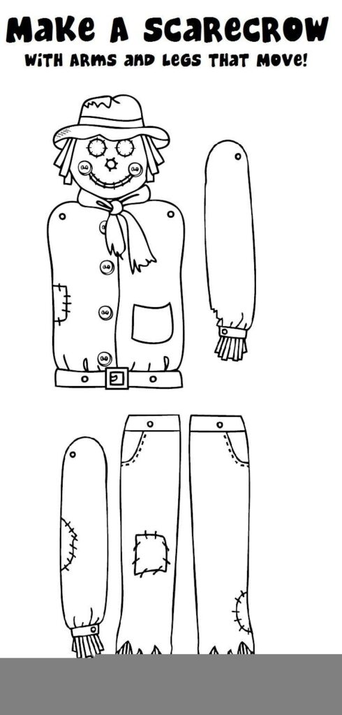 Free Printable Scarecrow Template Fanny Printable