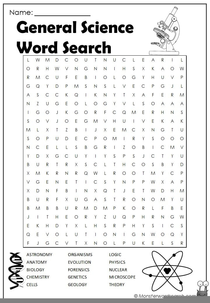 printable science games