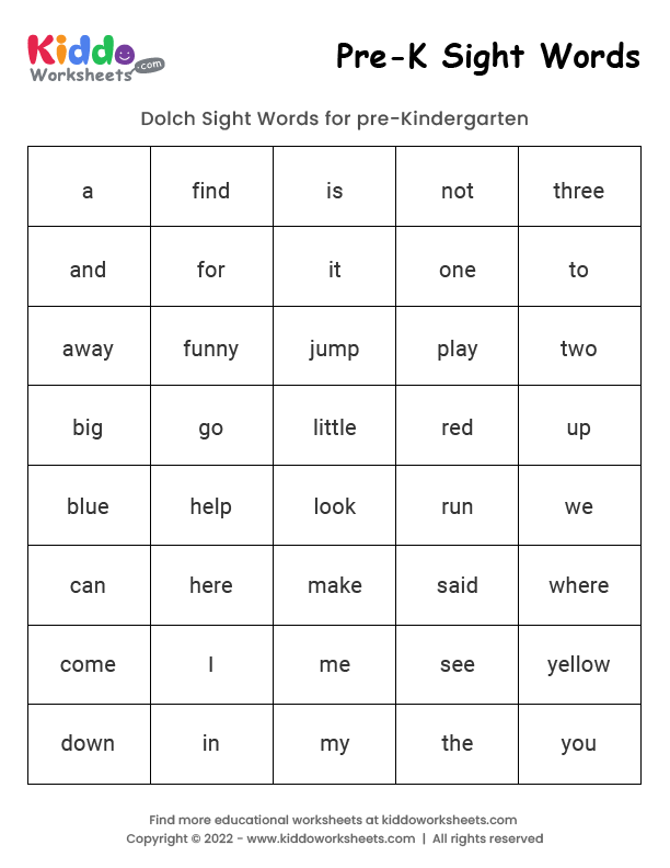 pre k worksheets pdf