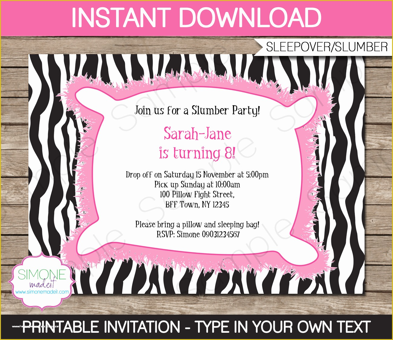 Free Printable Slumber Party Invitations Templates Of Slumber Party 