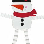 Free Printable Snowman Craft With Accordion Legs Mama Likes This