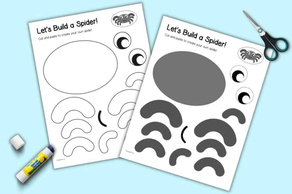 printable spider craft