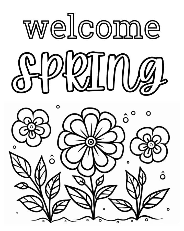 Free Printable Springtime Coloring Pages Infoupdate