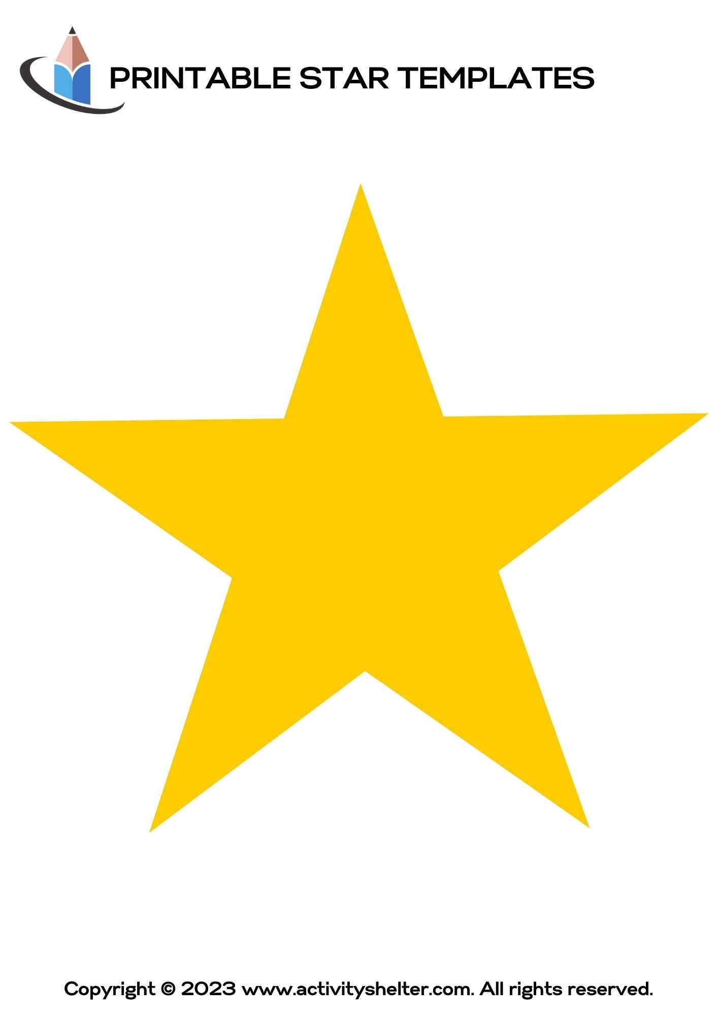 free printable star templates