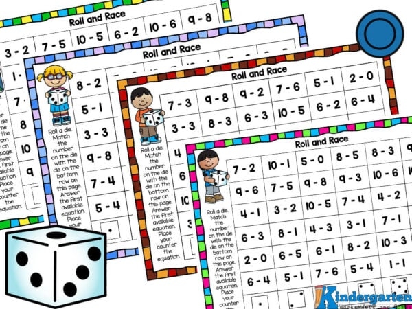 FREE Printable Subtraction Games For Kindergarten Worksheets Library
