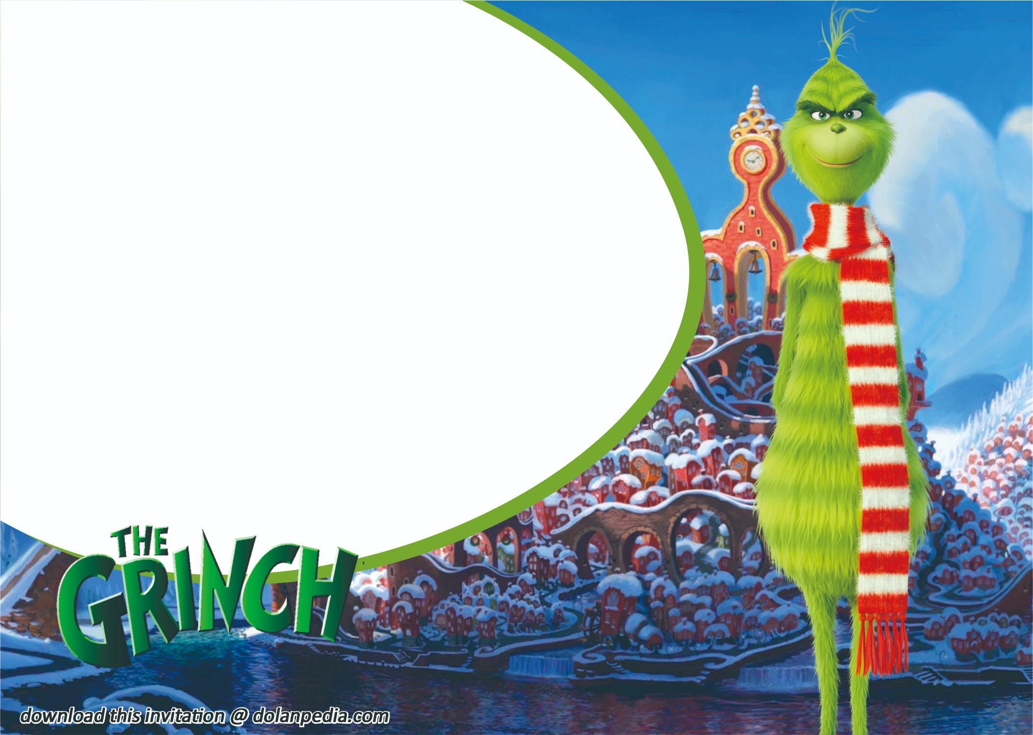 grinch invitation template free