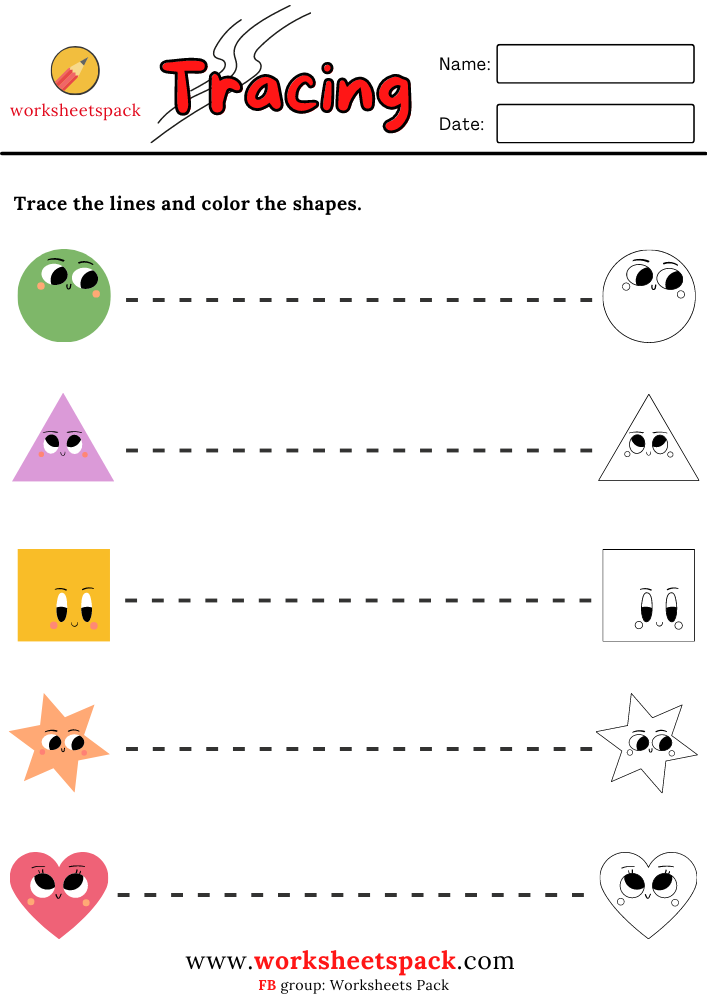 Free Printable Tracing Horizontal Lines Worksheets Worksheetspack 