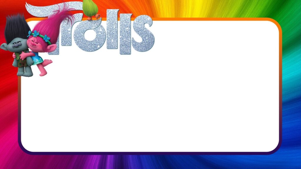 Free Printable Trolls Invitation Templates