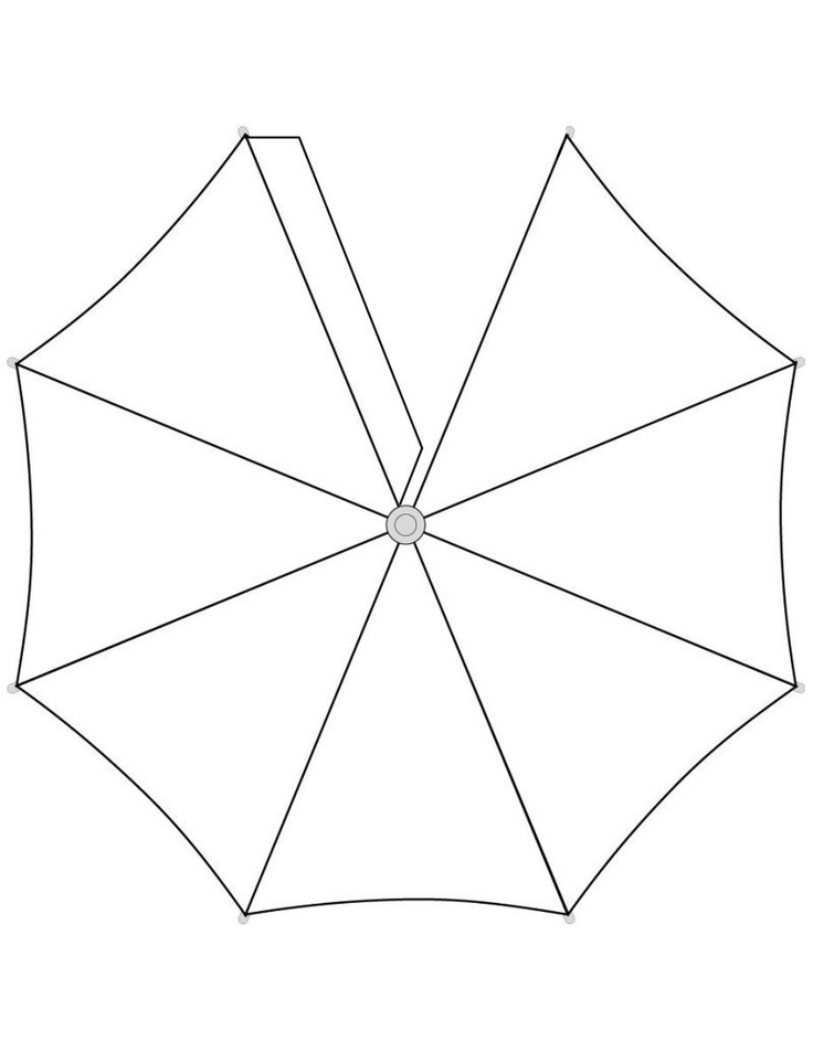 free printable umbrella craft template