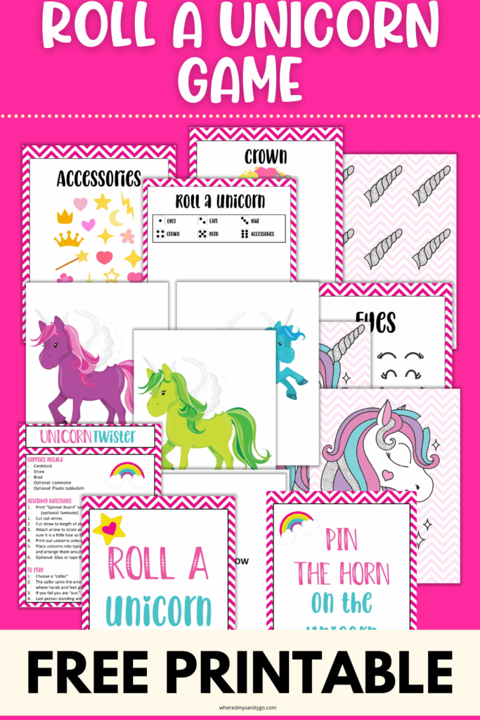 Free Printable Unicorn Games For Parties Kids Will Love Unicorn Games