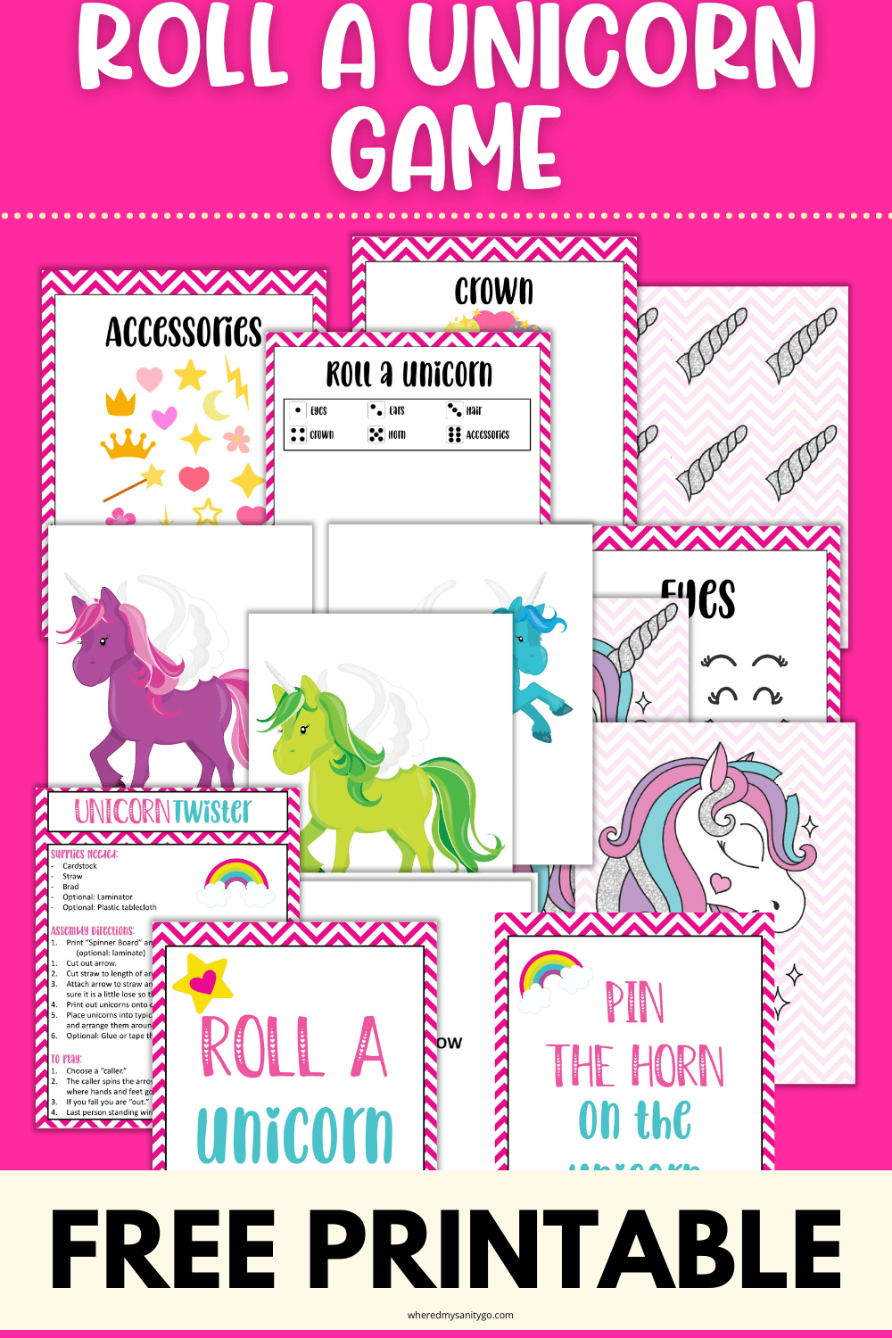 Free Printable Unicorn Games For Parties Kids Will Love Unicorn Games 