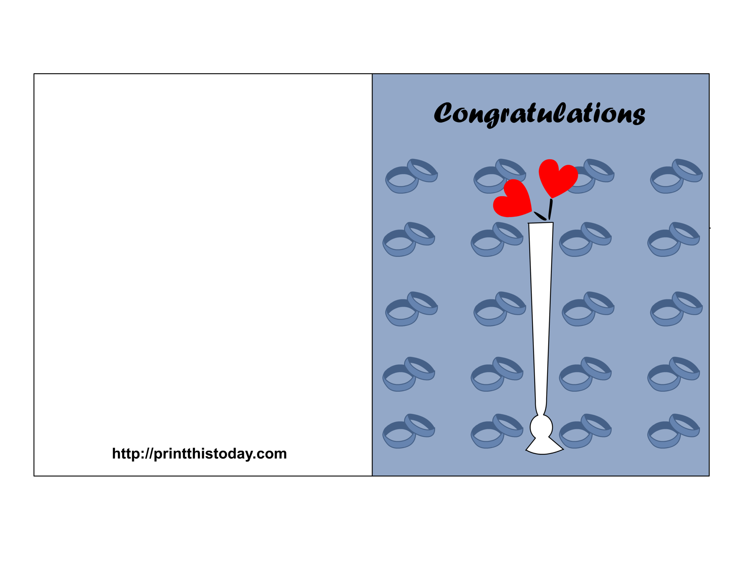 free wedding card printable