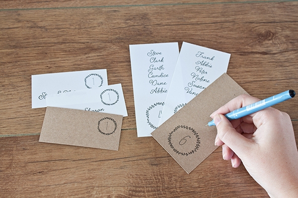 free printable wedding escort cards