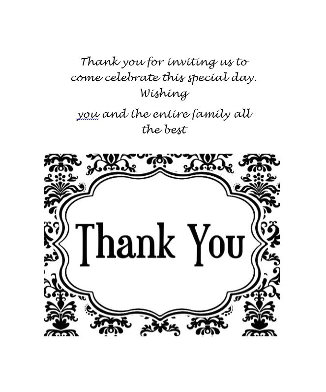 Free Printable Wedding Thank You Cards Templates 30 Free Printable 