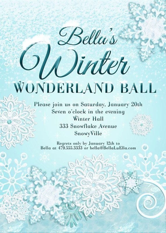 Free Printable Winter Wonderland Invitation Template Printable Templates