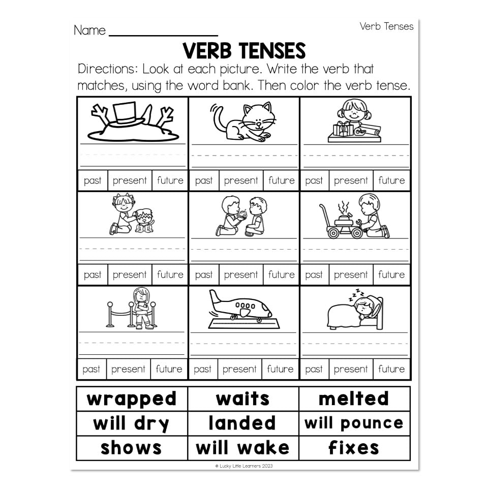Free Printable Worksheets Verb Tenses Download Free Printable 