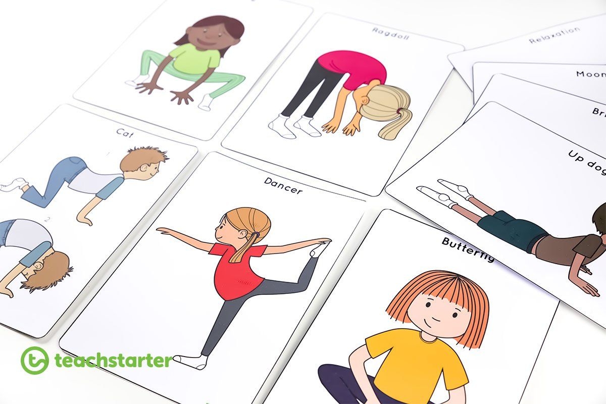 free printable yoga flash cards