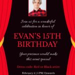 Free Red And Black Birthday Invitation Template To Edit Online