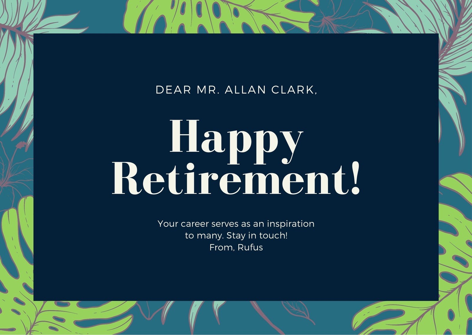 Free Retirement Cards Printable
