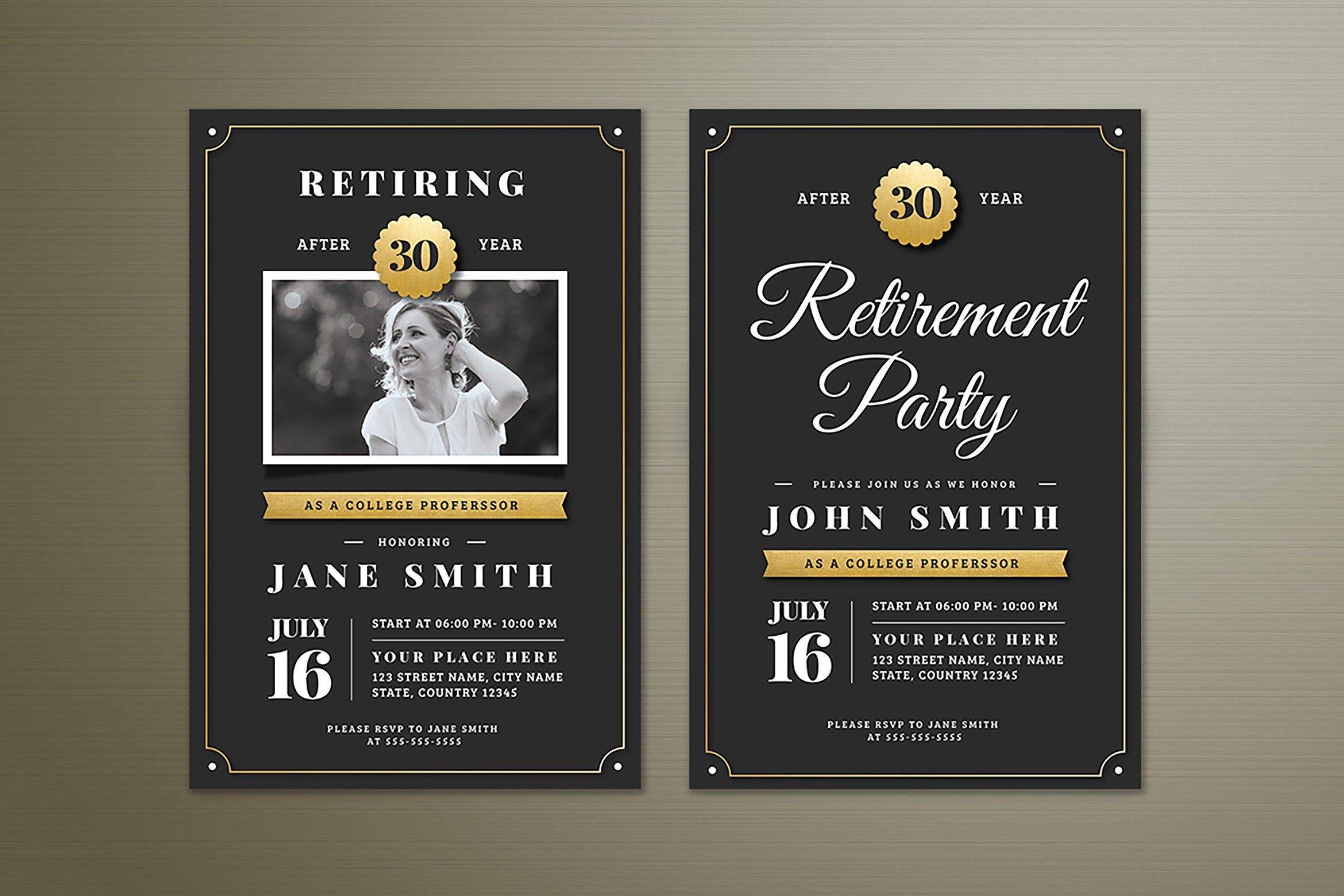 Free Retirement Invite Template