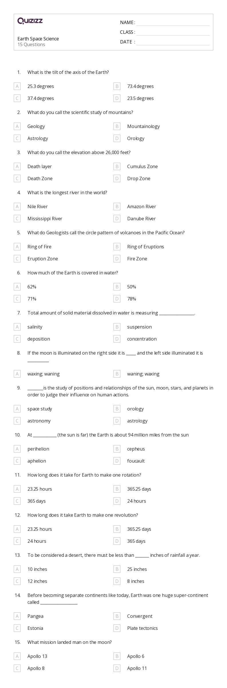 worksheets for 7th graders