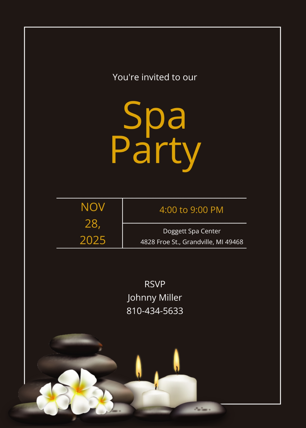 FREE Spa Invitation Templates Examples Edit Online Download 