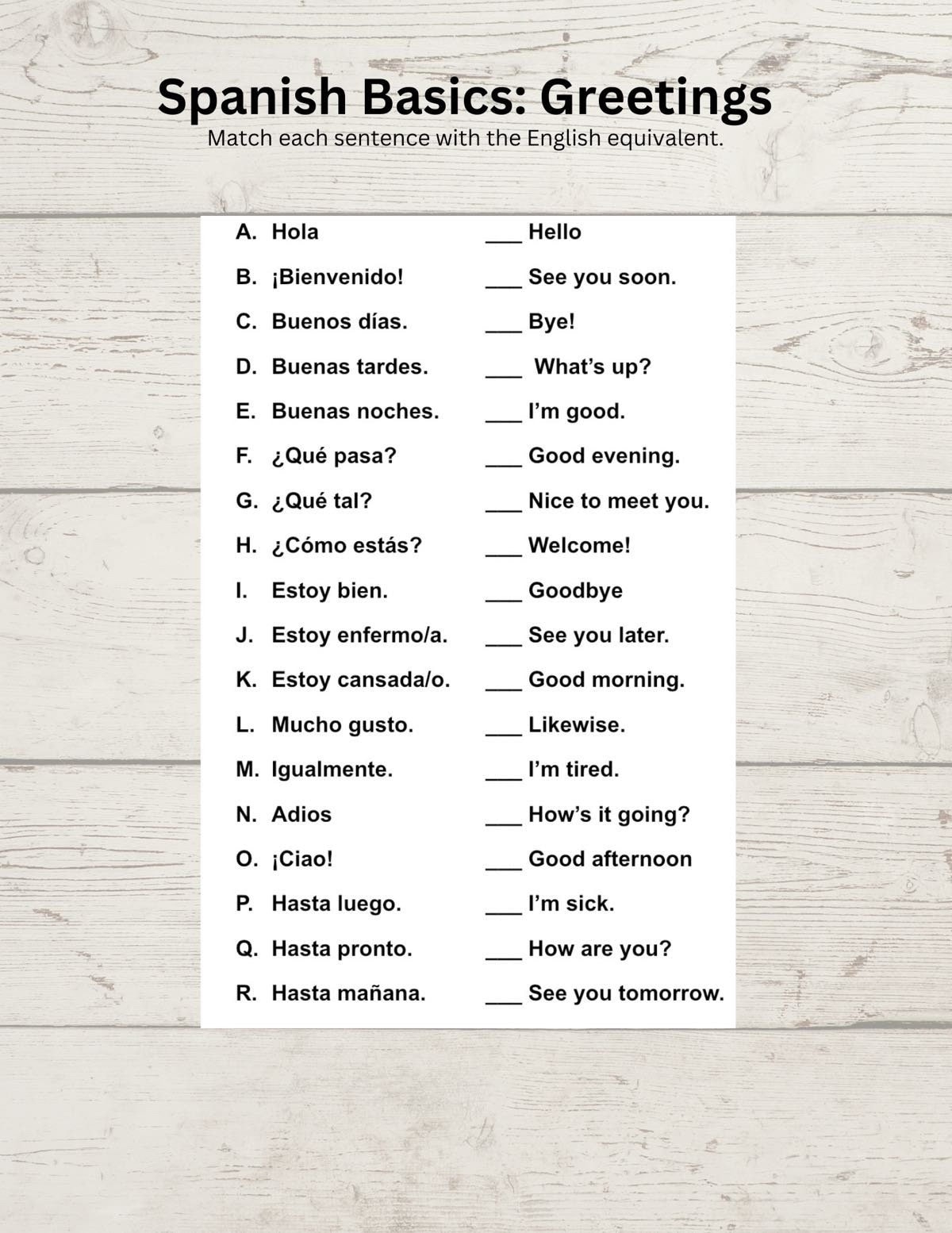Free Spanish Worksheets For Kindergarten LoveToKnow Worksheets Library