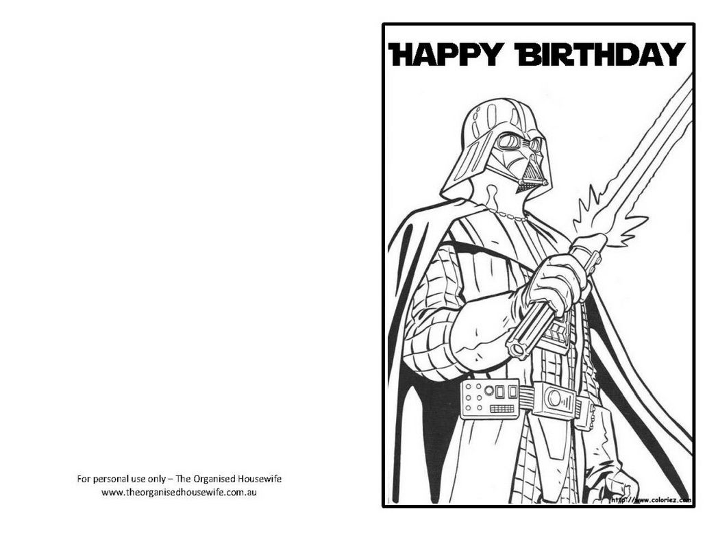 Free Star Wars Birthday Card Printable Free Printable Card