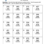 Free Subtraction Worksheets 3 Digit With Regrouping Worksheets