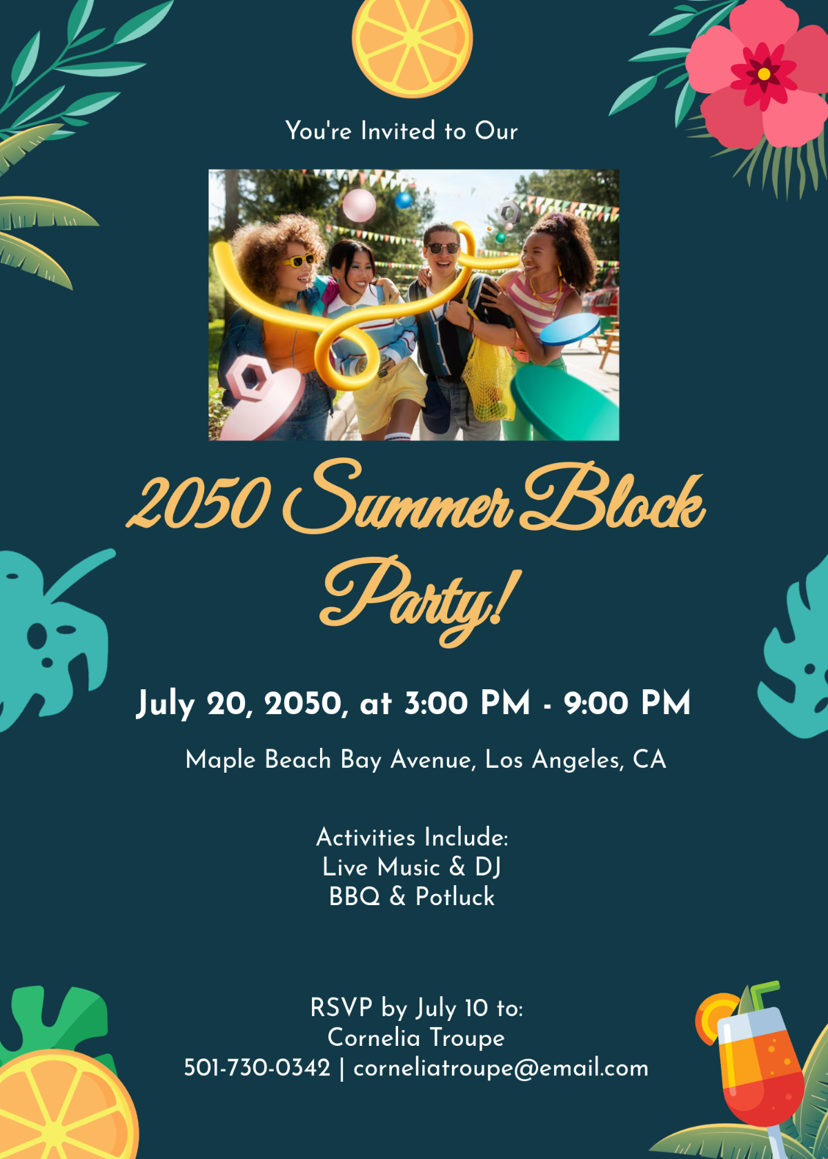 block party invitation template free