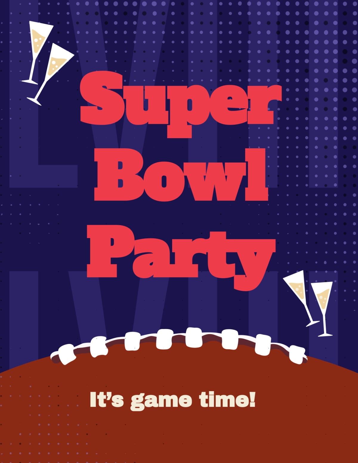Free Super Bowl Flyer Templates Editable And Printable