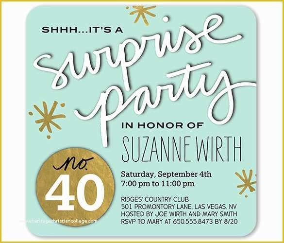 Free Surprise 50th Birthday Party Invitations Templates Of 26 Surprise