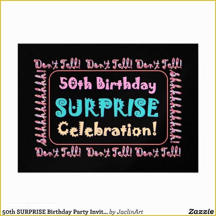 surprise 50th birthday invitation templates free