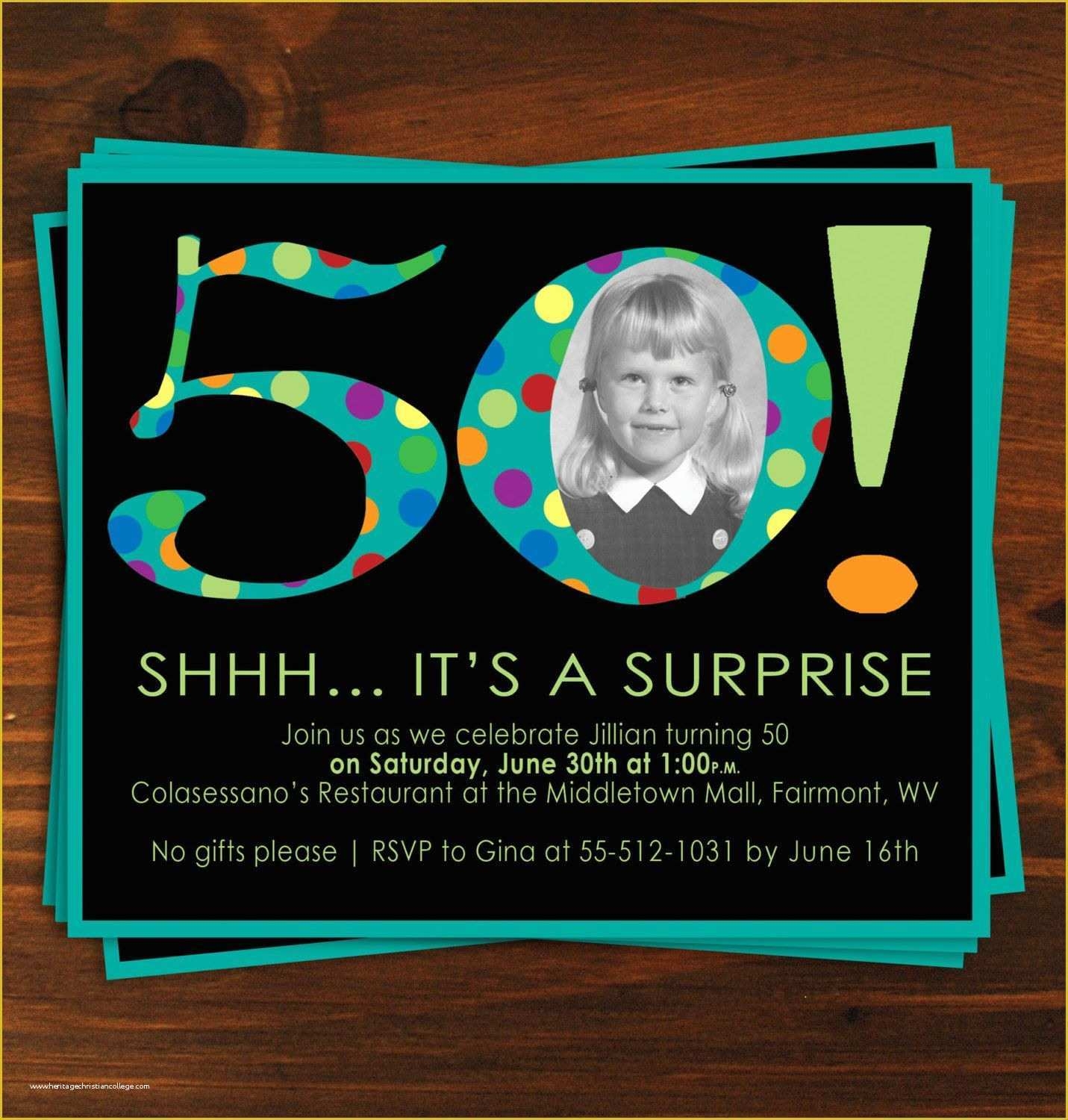 50th birthday invitations free templates
