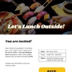 FREE Team Lunch Invitation Templates Examples Edit Online