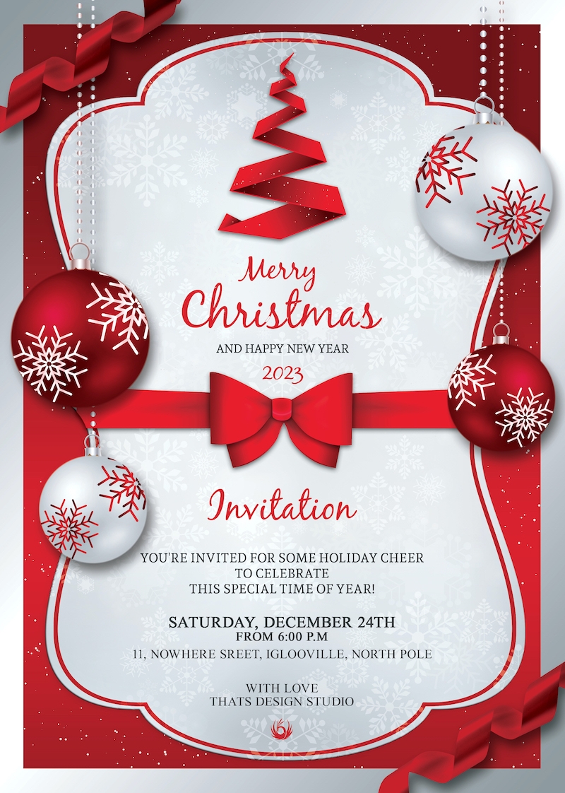 free templates for christmas invitations