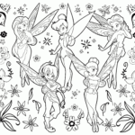 Free Tinkerbell Coloring Pages Printable Coloring Page Coloring Home